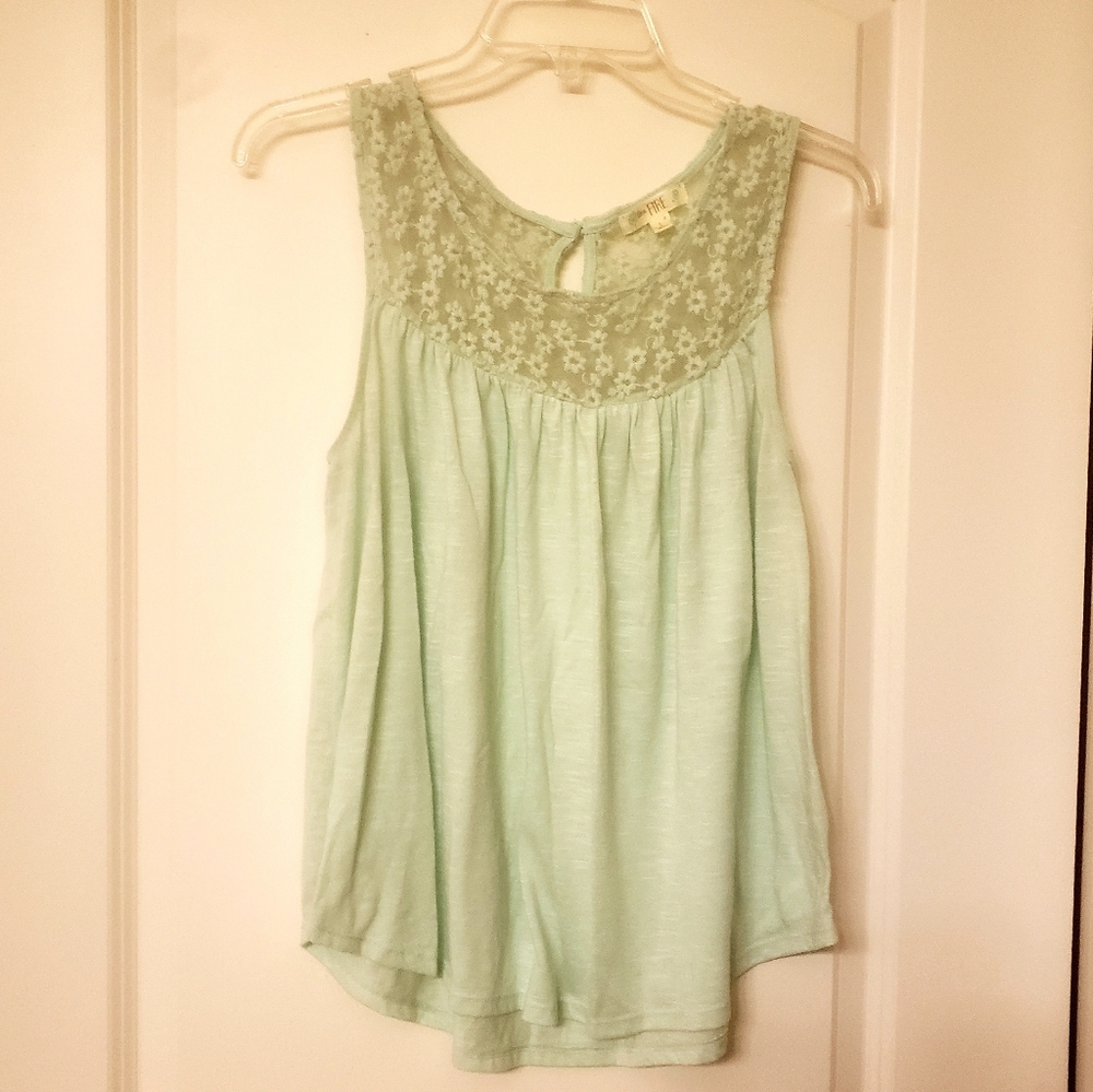 Light Blue Lace Top